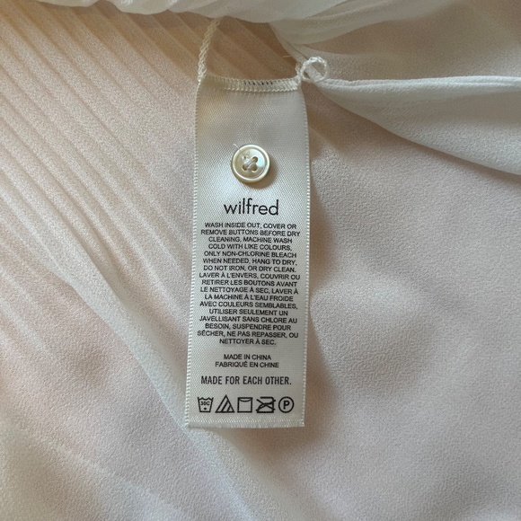 Aritzia Wilfred⎜BARBARA BLOUSE⎜LIGHT BIRCH - Picture 14 of 16